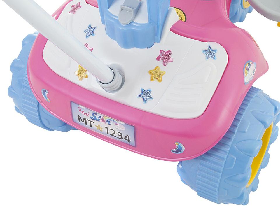 Triciclo Infantil Magic Toys com Empurrador - Unicórnios Tico-Tico Uni Star Haste Removível - 6