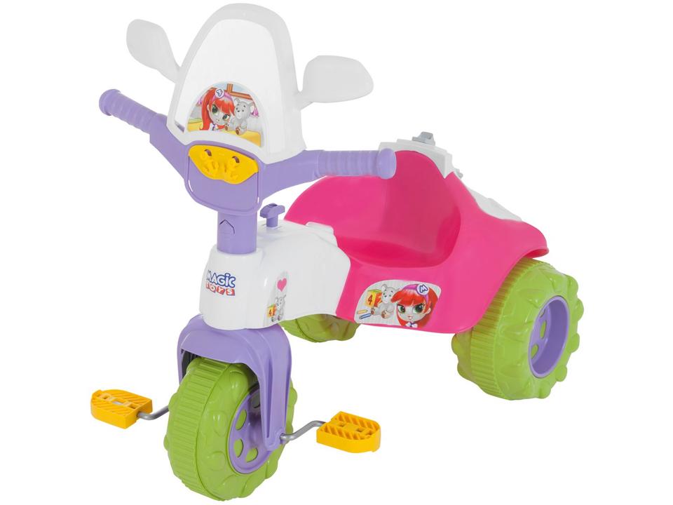 Triciclo Infantil Magic Toys Zoom Meg - Haste Removível - 3