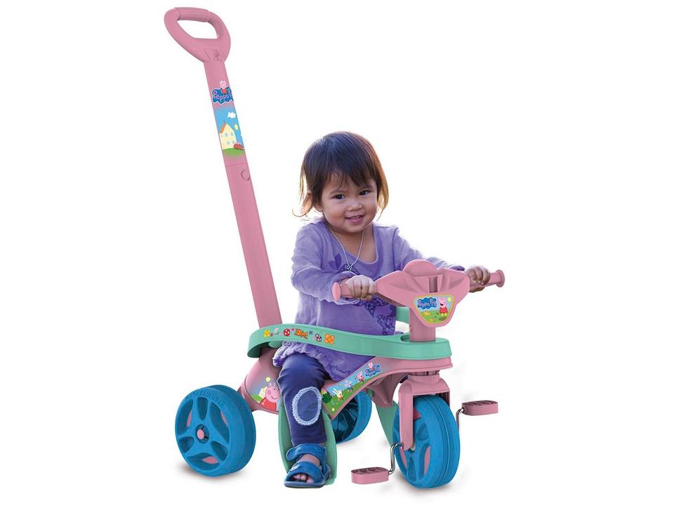 Triciclo Infantil Peppa Pig Passeio e Pedal - 3
