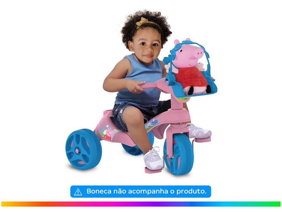 Triciclo Infantil Peppa Pig Passeio e Pedal - 2