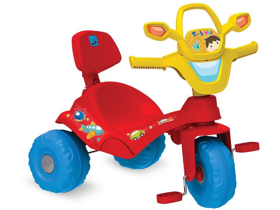 Triciclo Infantil Tonkinha com Empurrador - Bandeirante - 1