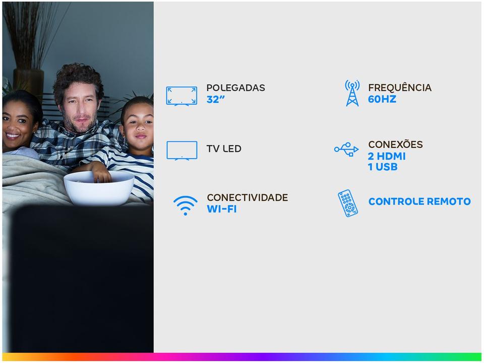 TV 32” LED LG 32LT330HBSB.AWZ 60Hz - 1