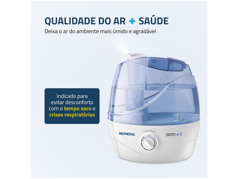 Umidificador de Ar Ultrassônico Portátil Mondial Comfort Air 2 NUA-02 2,2L - 6
