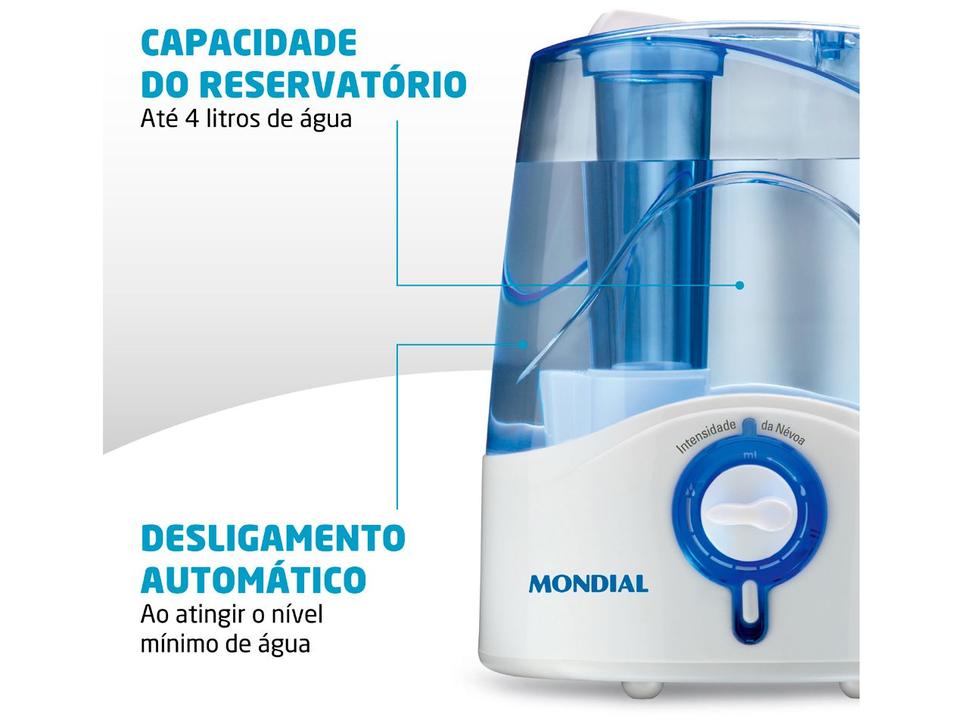 Umidificador Portátil Ultrassônico Mondial Comfort Air 6 4L - 12