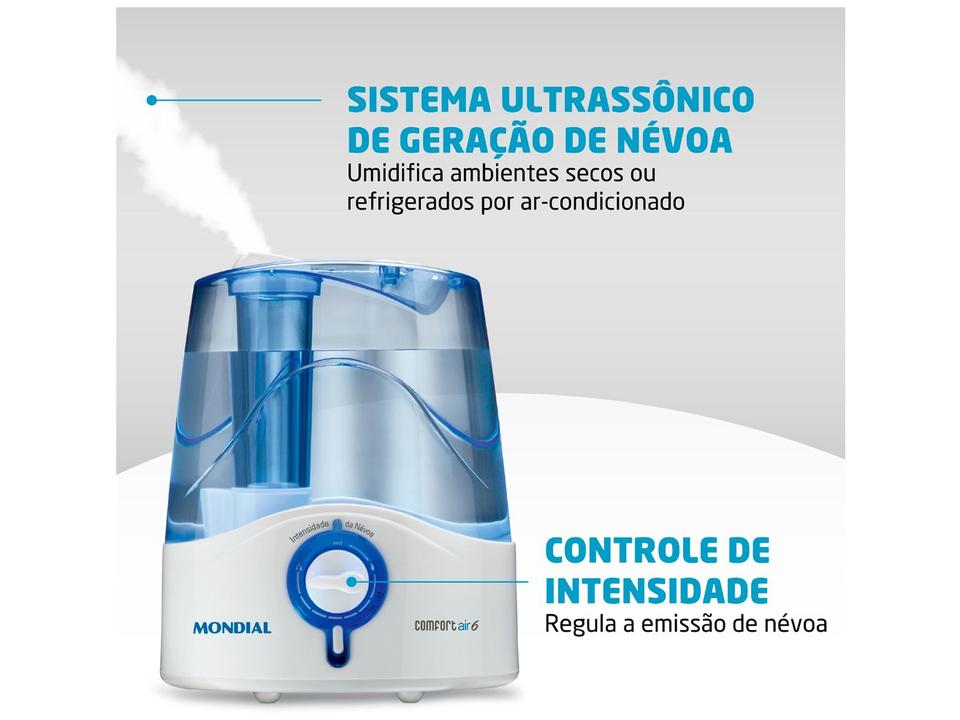 Umidificador Portátil Ultrassônico Mondial Comfort Air 6 4L - 11