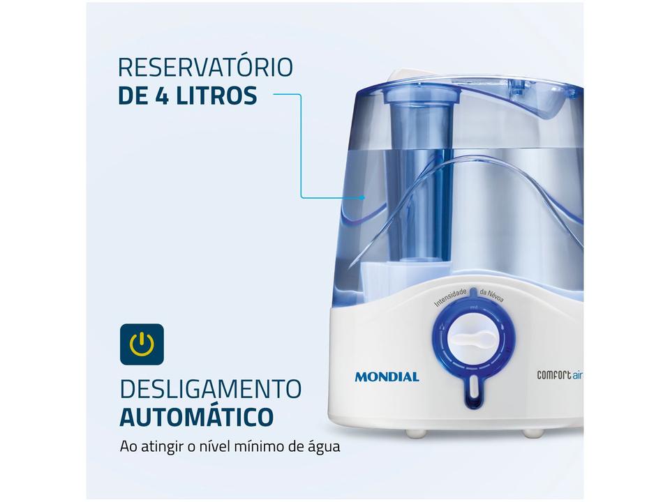 Umidificador Portátil Ultrassônico Mondial Comfort Air 6 4L - 4