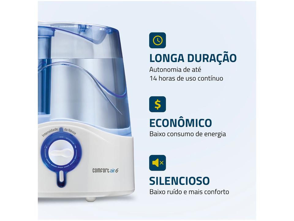 Umidificador Portátil Ultrassônico Mondial Comfort Air 6 4L - 2