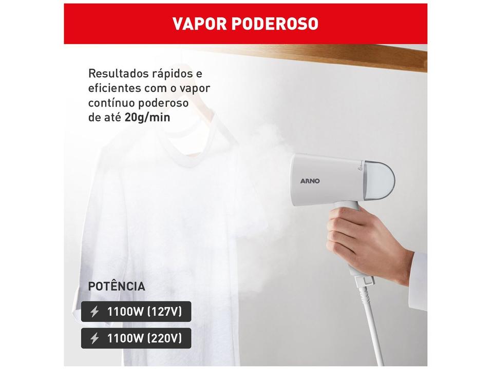 Vaporizador de Roupas Arno Steam Travel HS11 Portátil 70ml 1100W com Acessórios - 2
