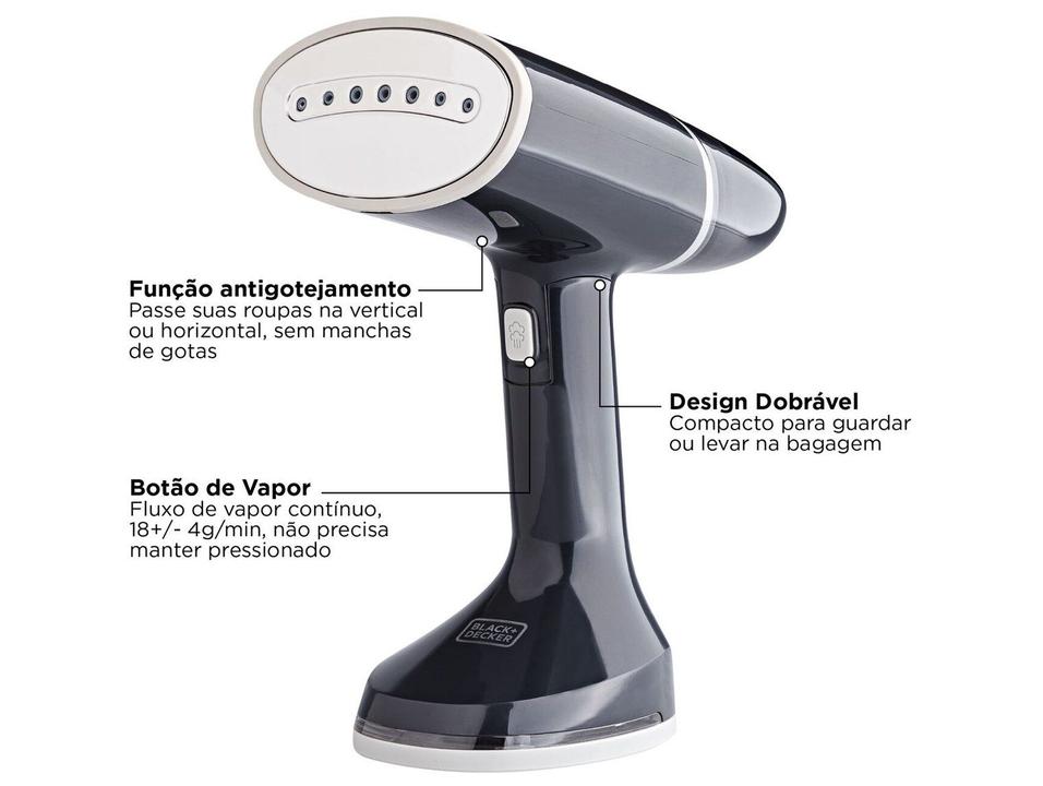 Vaporizador Portátil Black+Decker BDV3100-BR 1200W/1000W 200ml Preto - 4