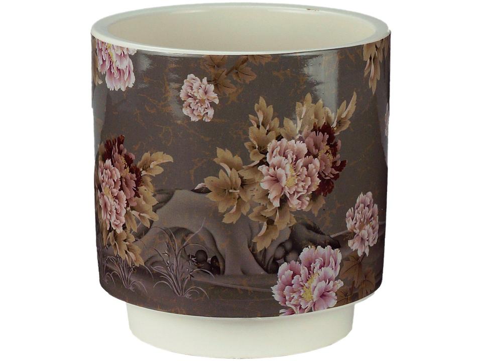 Vaso de Cerâmica Royal Flores 13x12cm - 1