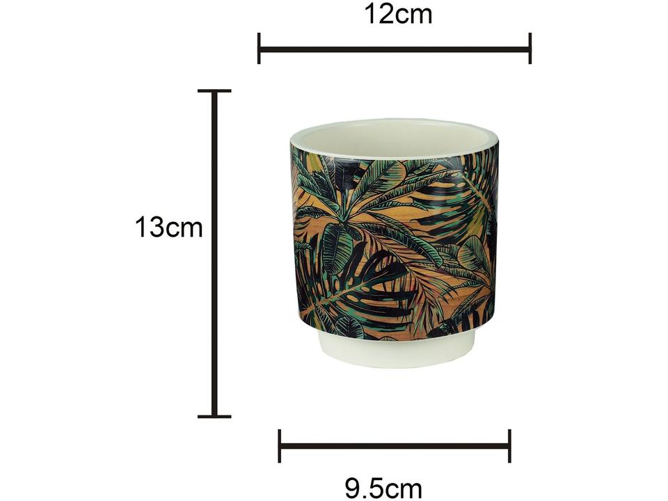 Vaso de Cerâmica Royal Tropical 13x12cm - 2