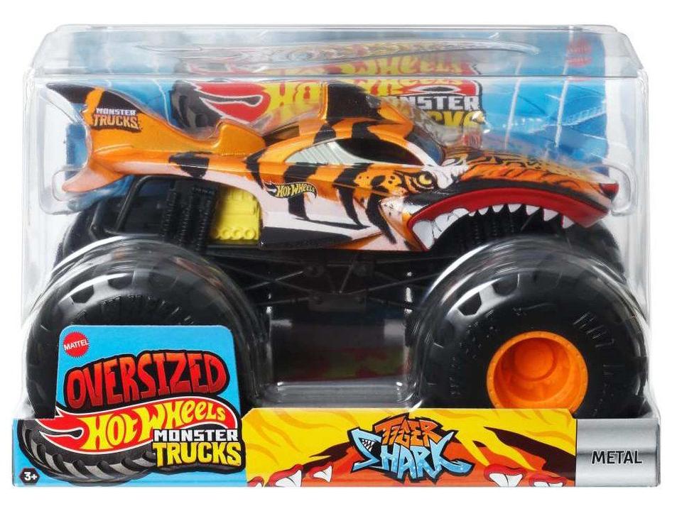 Veículo Hot Wheels Monster Trucks Tiger Shark Mattel - 4