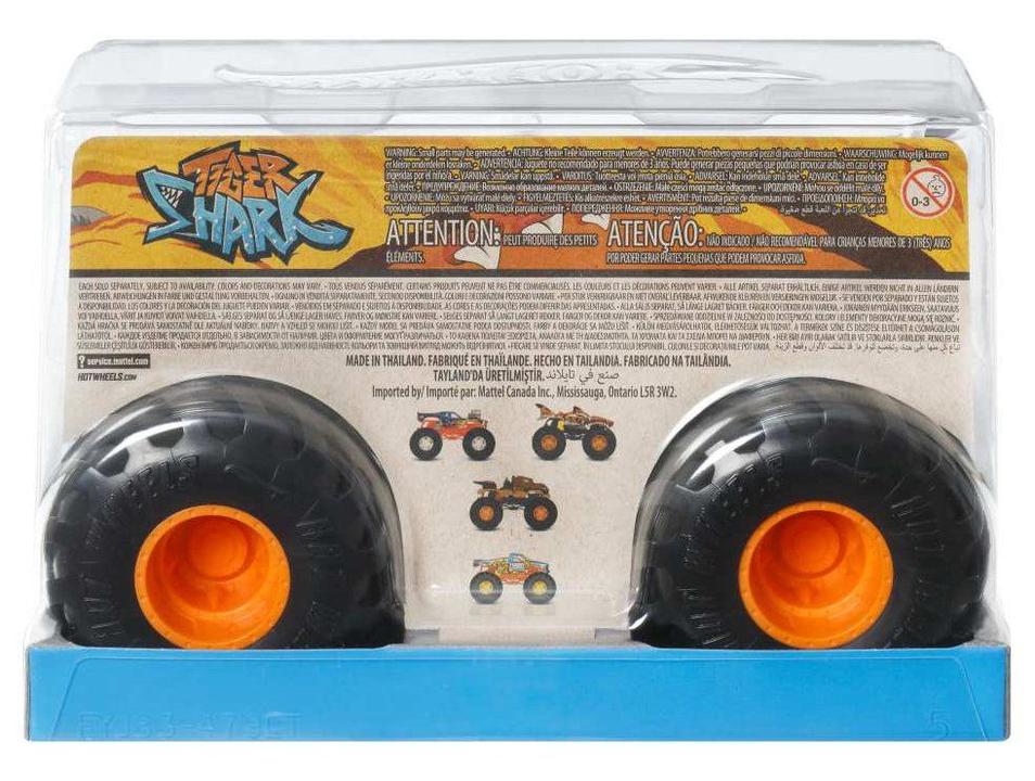 Veículo Hot Wheels Monster Trucks Tiger Shark Mattel - 5