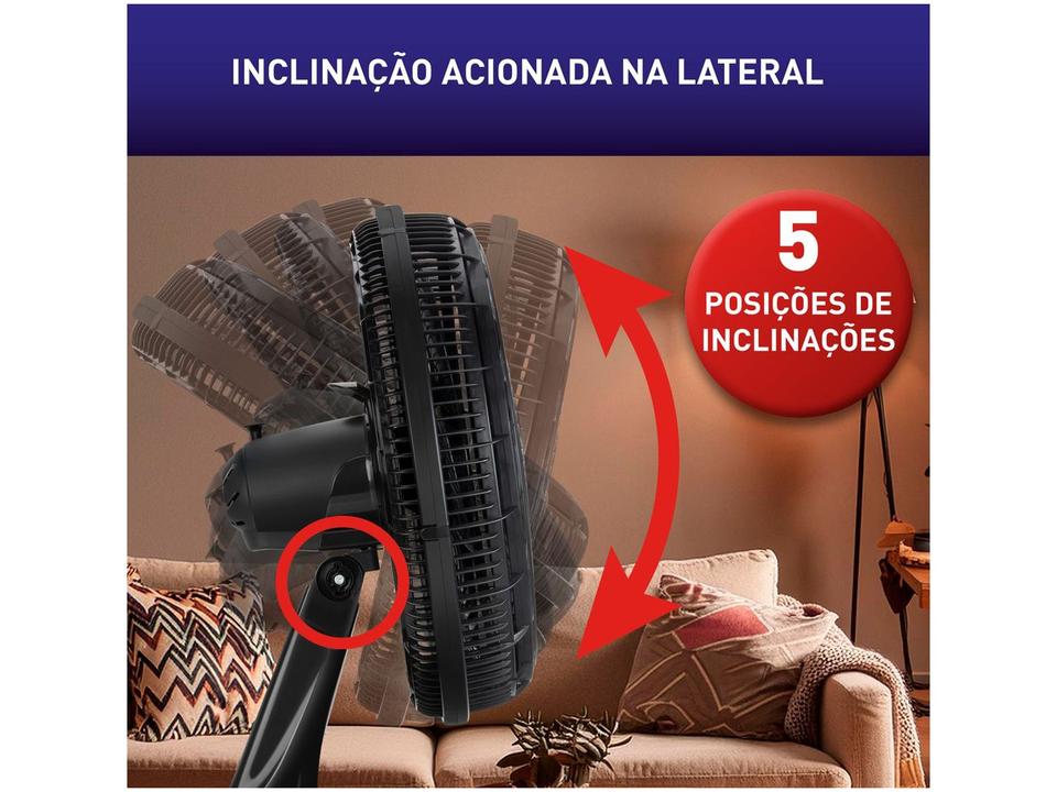 Ventilador 2 em 1 Arno X-Treme 6 VE60 40cm 6 Pás 3 Velocidades Preto 2720017911 - 9