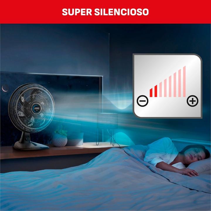 Ventilador 2 em 1 Arno X-Treme 6 VE60 40cm 6 Pás 3 Velocidades Preto 2720017912 - 11