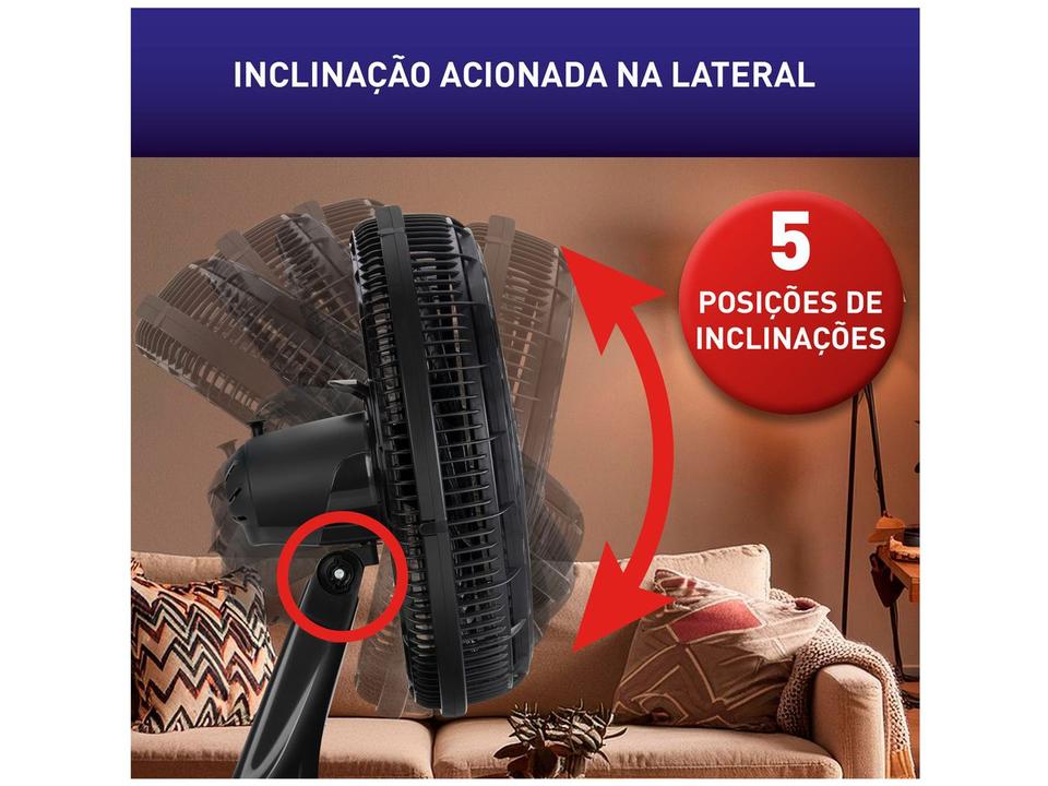 Ventilador 2 em 1 Arno X-Treme 6 VE60 40cm 6 Pás 3 Velocidades Preto 2720017912 - 9