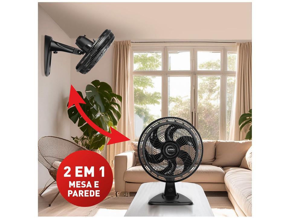 Ventilador 2 em 1 Arno X-Treme 6 VE60 40cm 6 Pás 3 Velocidades Preto 2720017912 - 12