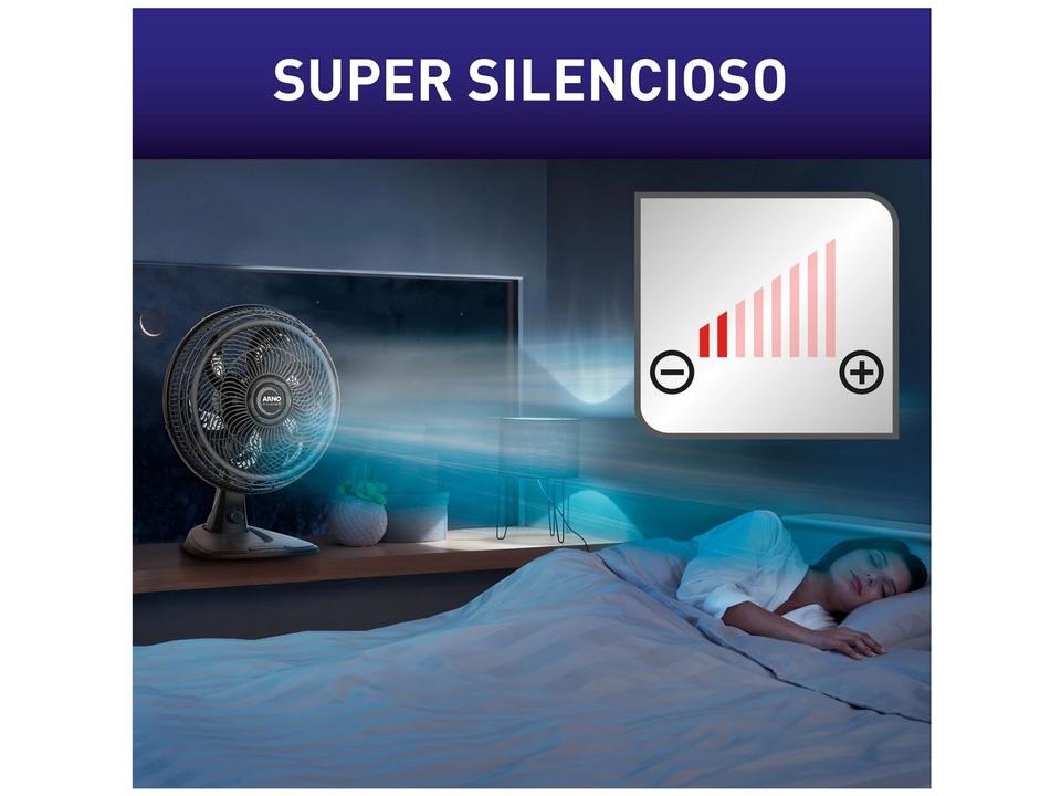 Ventilador 2 em 1 Arno X-Treme 6 VE60 40cm 6 Pás 3 Velocidades Preto 2720017912 - 7