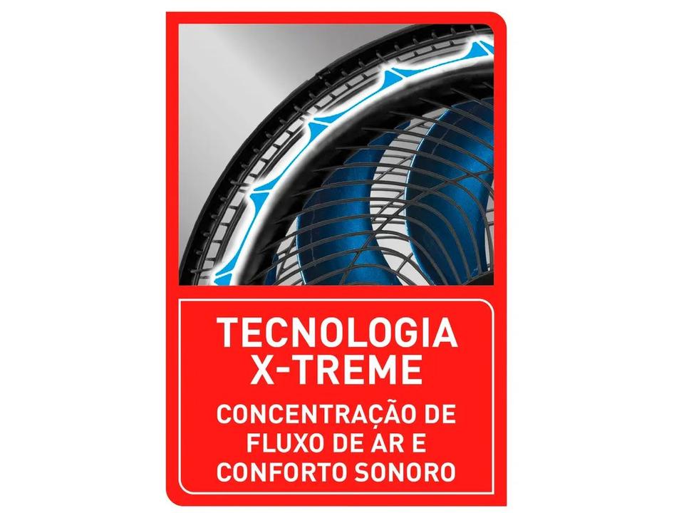 Ventilador 2 em 1 Arno X-Treme VE9M 40cm 9 Pás 3 Velocidades Preto e Azul Escuro - 19