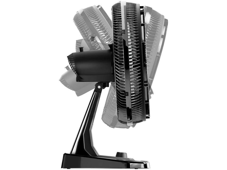 Ventilador 2 em 1 Wap Flow Turbo 50cm 8 Pás 3 Velocidades Preto e Cinza - 110 V - 10