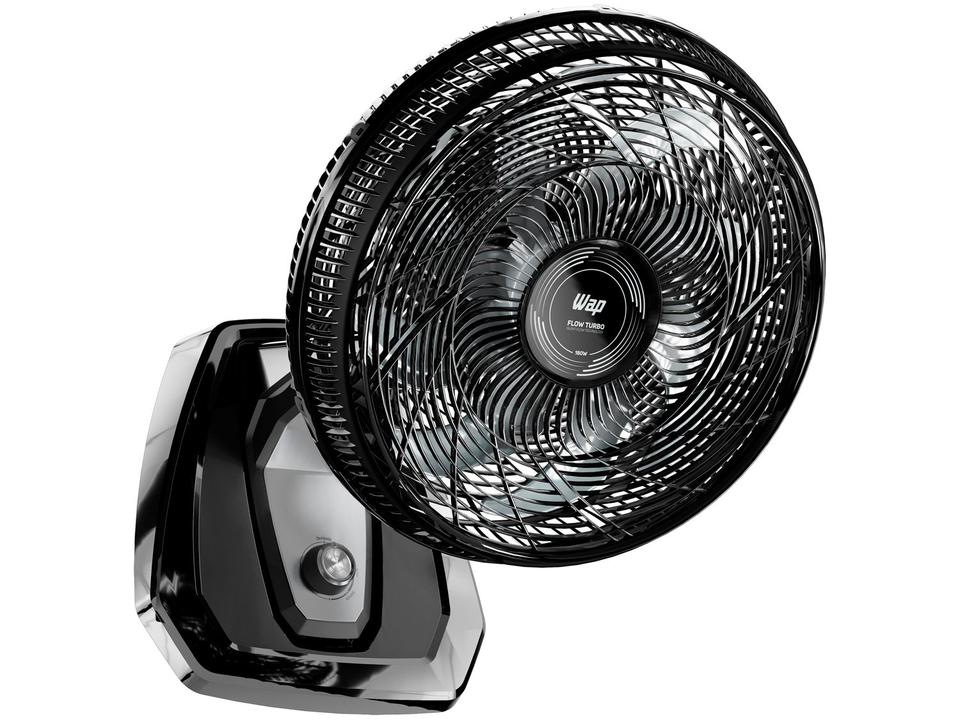 Ventilador 2 em 1 Wap Flow Turbo 50cm 8 Pás 3 Velocidades Preto e Cinza - 14