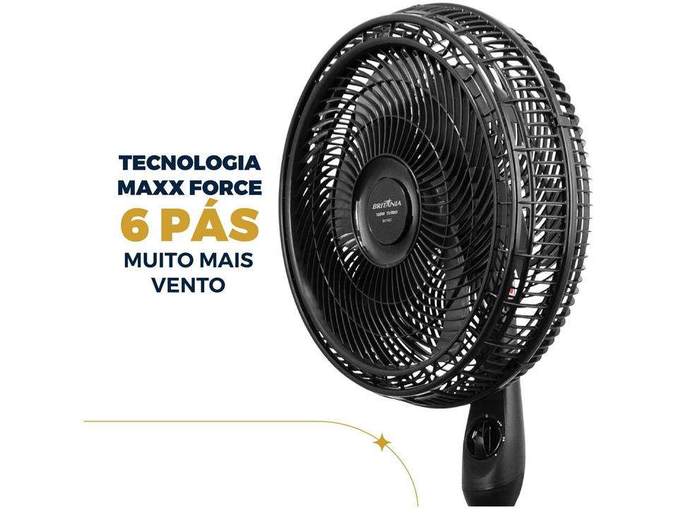 Ventilador de Coluna Britânia BVT450 40cm 6 Pás 3 Velocidades Preto - 2