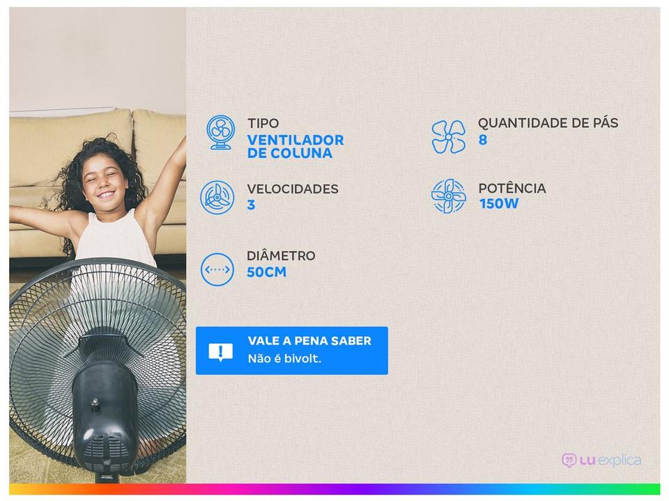 Ventilador de Coluna Mondial Super Turbo - 1