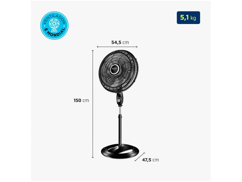 Ventilador de Coluna Mondial Super Turbo - 7