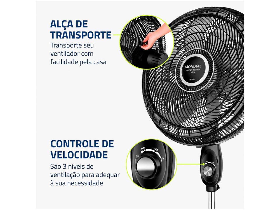 Ventilador de Coluna Mondial Super Turbo - 6