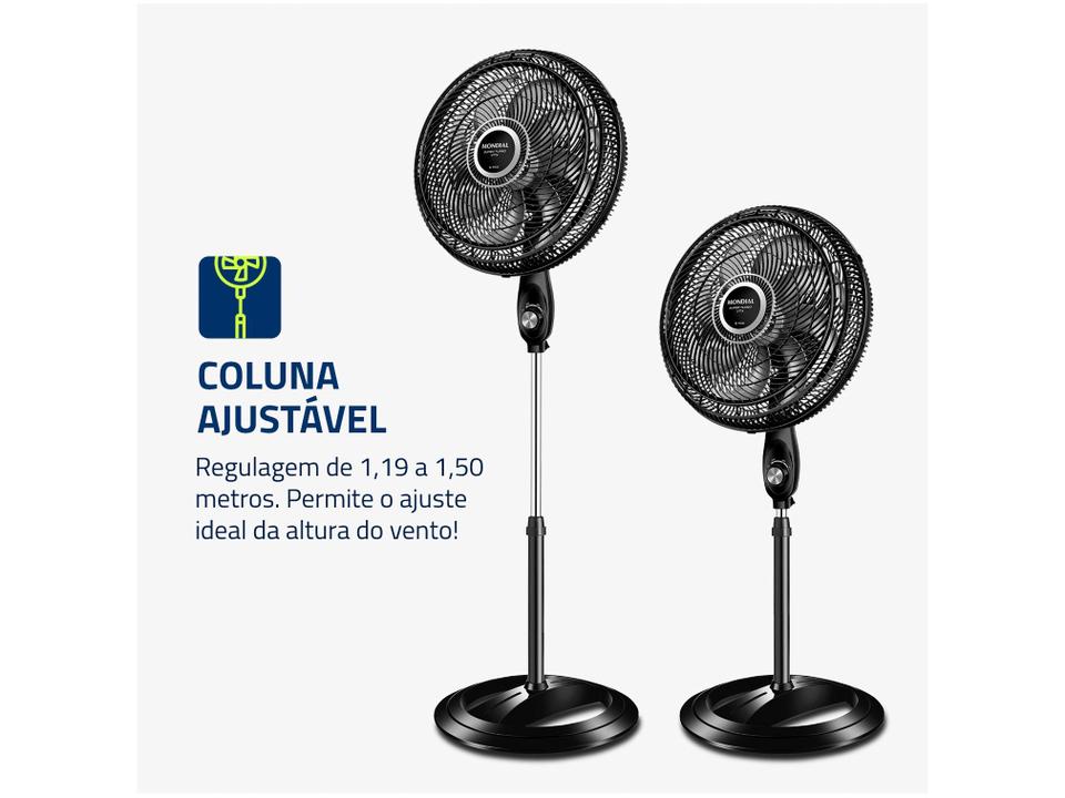 Ventilador de Coluna Mondial VTX-40C-8P 40cm 3 Velocidades - 3