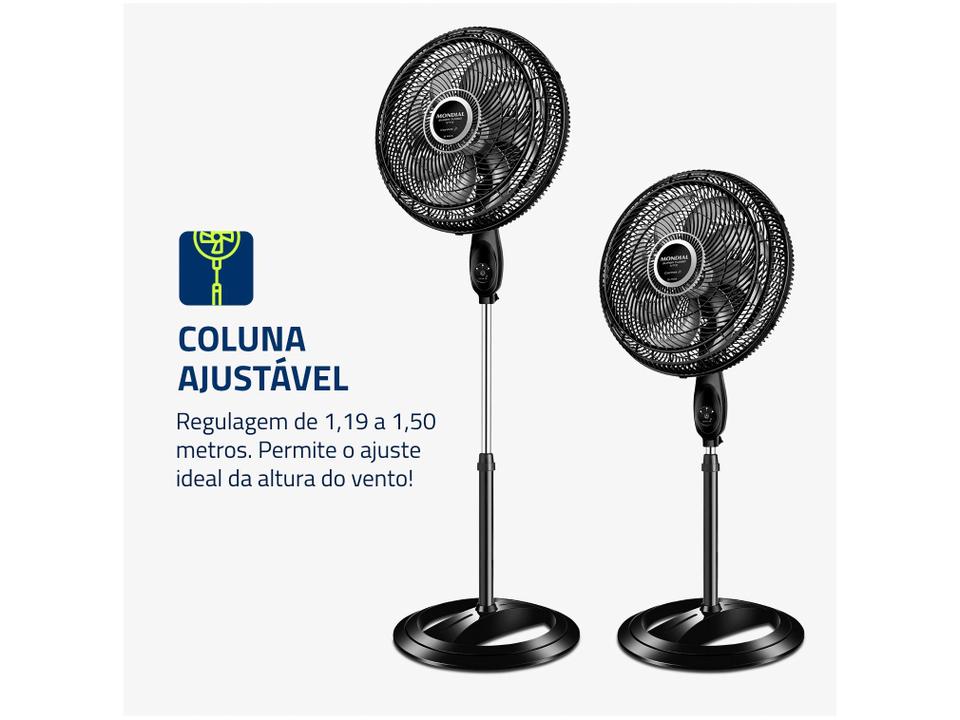 Ventilador de Coluna Mondial VTX-40C-8P-CR 40cm - 4