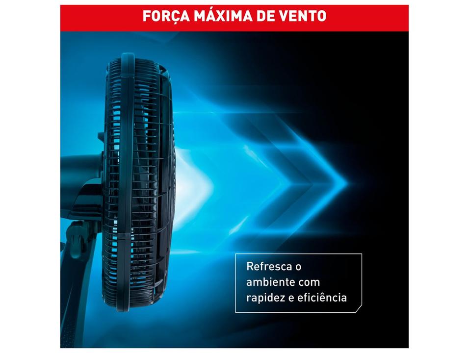 Ventilador de Mesa Arno Air Force VA46 40cm 6 Pás 3 Velocidades Preto e Azul Escuro 2720018897 - 2