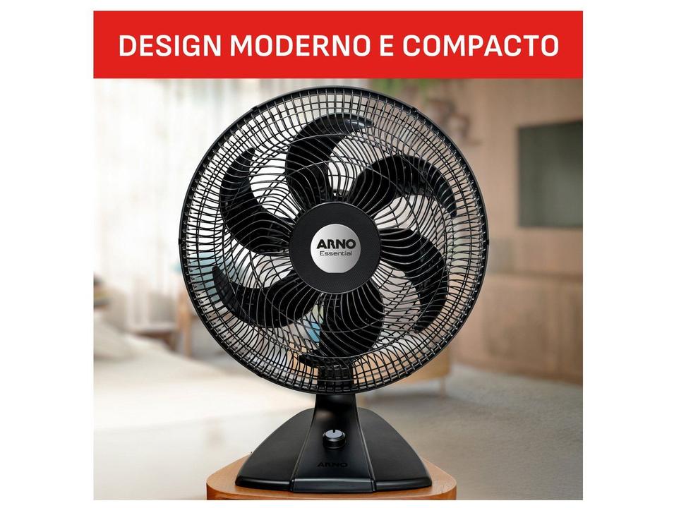 Ventilador de Mesa Arno Essential VE2E 40cm 6 Pás 3 Velocidades Preto - 4