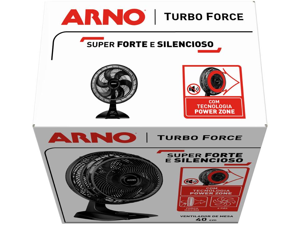 Ventilador de Mesa Arno VF49 Turbo Force - 40cm 3 Velocidades - 110 V - 15