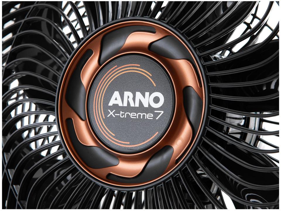 Ventilador de Mesa Arno X-Treme 7 40cm 7 Pás 3 Velocidades Cinza e Cobre - 8