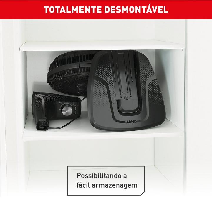 Ventilador de Mesa Arno X-Treme 9 VE90 40cm 9 Pás 3 Velocidades Preto e Azul Escuro 2720017485 - 5