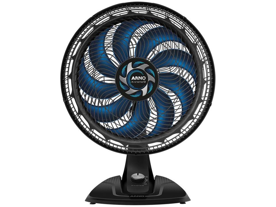 Ventilador de Mesa Arno X-Treme 9 VE90 40cm 9 Pás 3 Velocidades Preto e Azul Escuro 2720017486