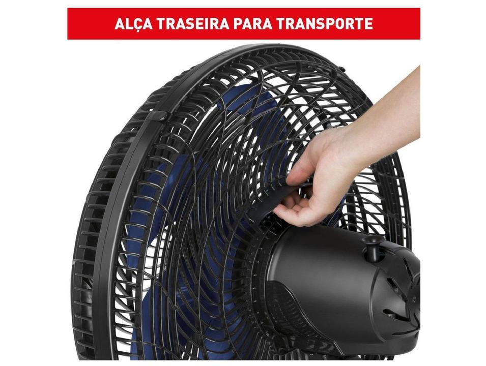 Ventilador de Mesa Arno X-Treme VE70 40cm 7 Pás 3 Velocidades Preto e Azul Escuro - 5