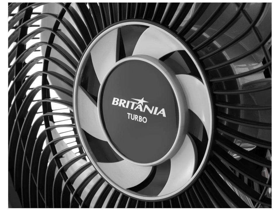Ventilador de Mesa Britânia BVT410 Turbo 47,5cm 6 Pás 3 Velocidades Preto e Cinza - 8