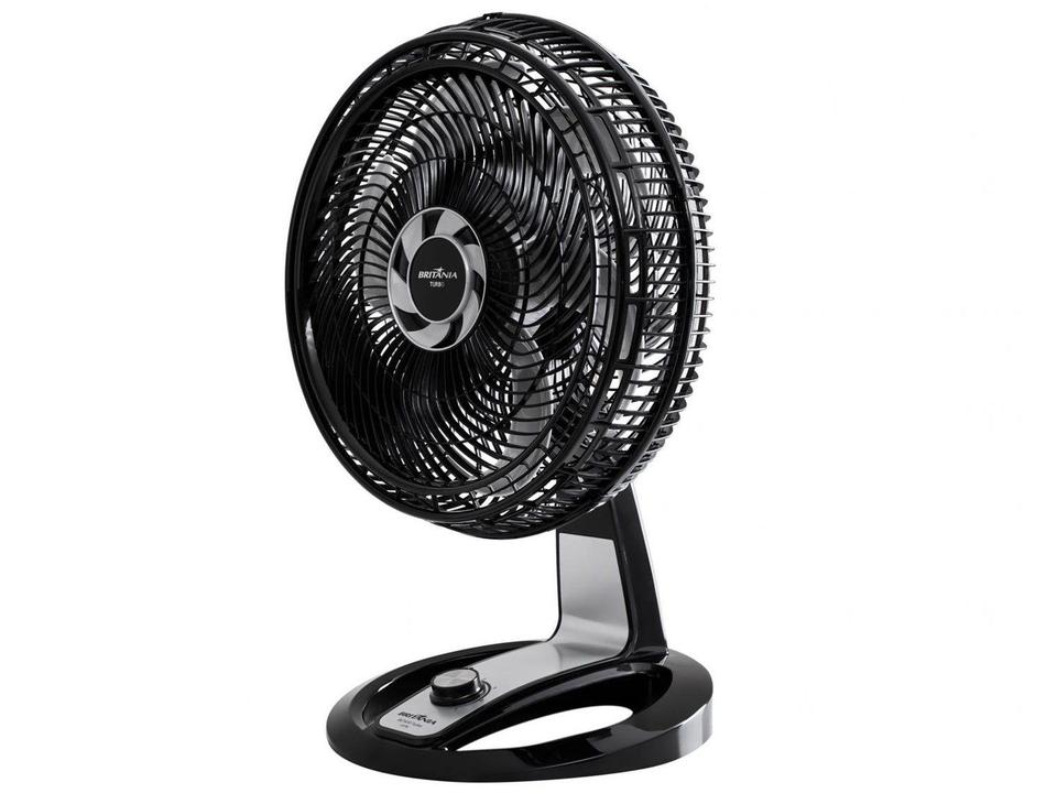Ventilador de Mesa Britânia BVT410 Turbo 47,5cm 6 Pás 3 Velocidades Preto e Cinza - 2