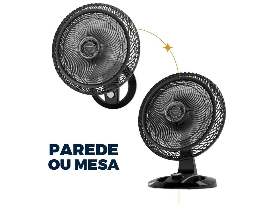 Ventilador de Mesa Britânia Maxx Force BVT50T 8 Pás 3 Velocidades Preto 33011214 - 3