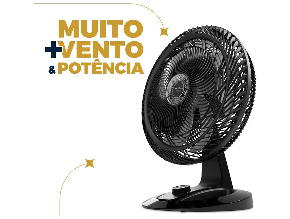 Ventilador de Mesa Britânia Maxx Force BVT50T 8 Pás 3 Velocidades Preto 33011214 - 4