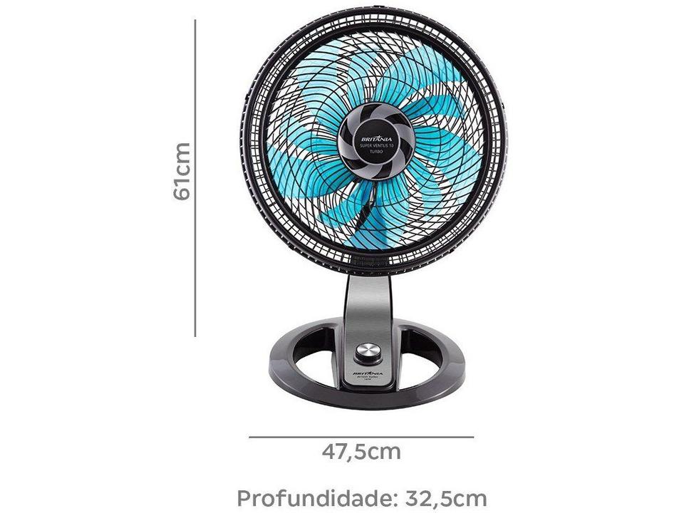 Ventilador de Mesa Britânia Super Ventus Turbo 10 - 5