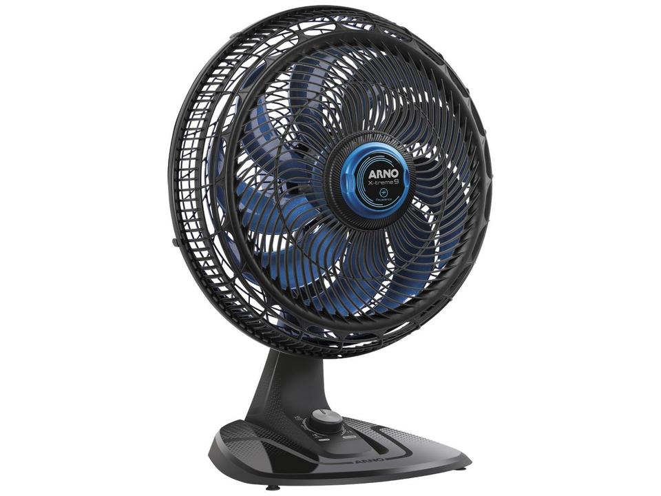 Ventilador de Mesa de Mesa Arno X-Treme 9 Repelente VE95 40cm 9 Pás 3 Velocidades Preto e Azul Escuro 2720017497 - 1