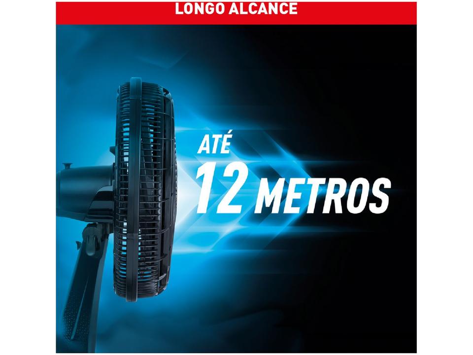 Ventilador de Mesa de Mesa Arno X-Treme 9 Repelente VE95 40cm 9 Pás 3 Velocidades Preto e Azul Escuro 2720017497 - 4