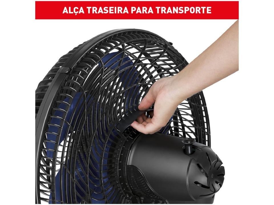 Ventilador de Mesa de Mesa Arno X-Treme 9 Repelente VE95 40cm 9 Pás 3 Velocidades Preto e Azul Escuro 2720017497 - 7