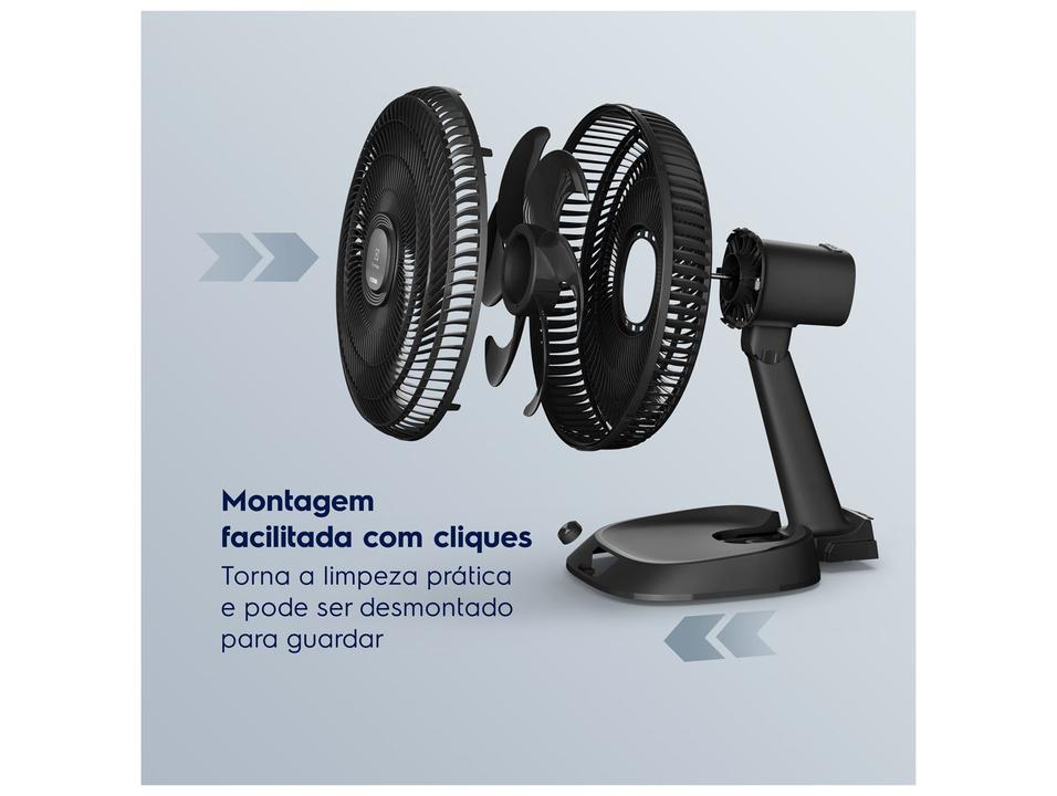 Ventilador de Mesa Electrolux Efficient EFD40 40cm 6 Pás 3 Velocidades Grafite 3510AIBR404 - 4