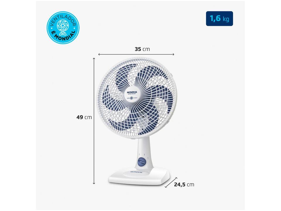 Ventilador de Mesa Mondial Super Power VSP-30-W - 7