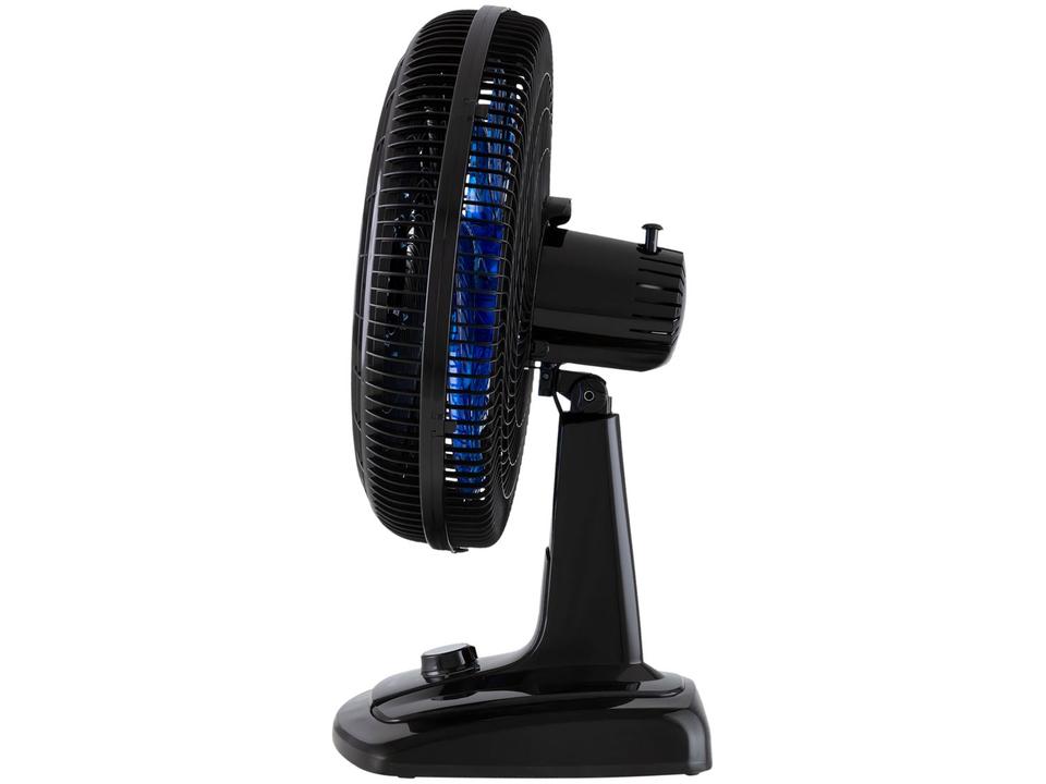 Ventilador de Mesa Mondial Super Turbo VTX-40-Crystal 40cm 8 Pás 3 Velocidades Preto e Azul - 8