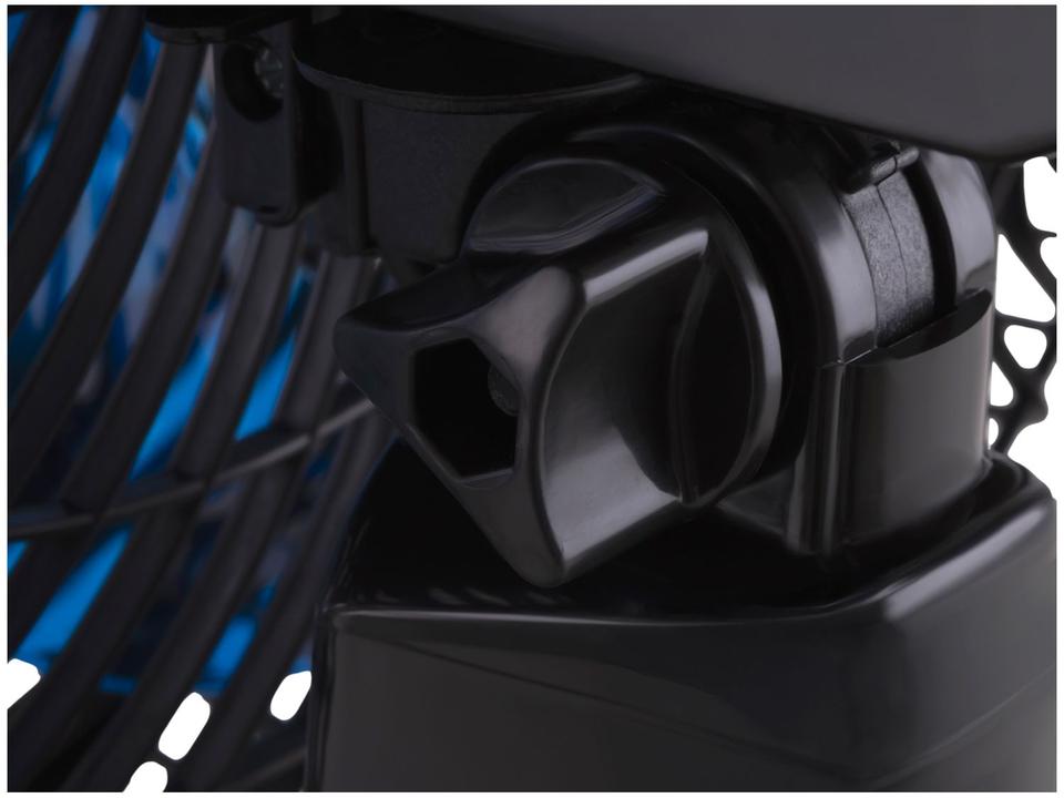 Ventilador de Mesa Mondial Super Turbo VTX-40-Crystal 40cm 8 Pás 3 Velocidades Preto e Azul - 10